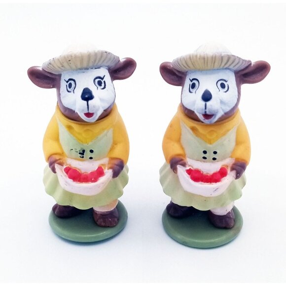 Richard Scarry Puzzletown Mrs Goat Playskool Busytown Figures Vintage 1976 2.25 - Picture 1 of 15